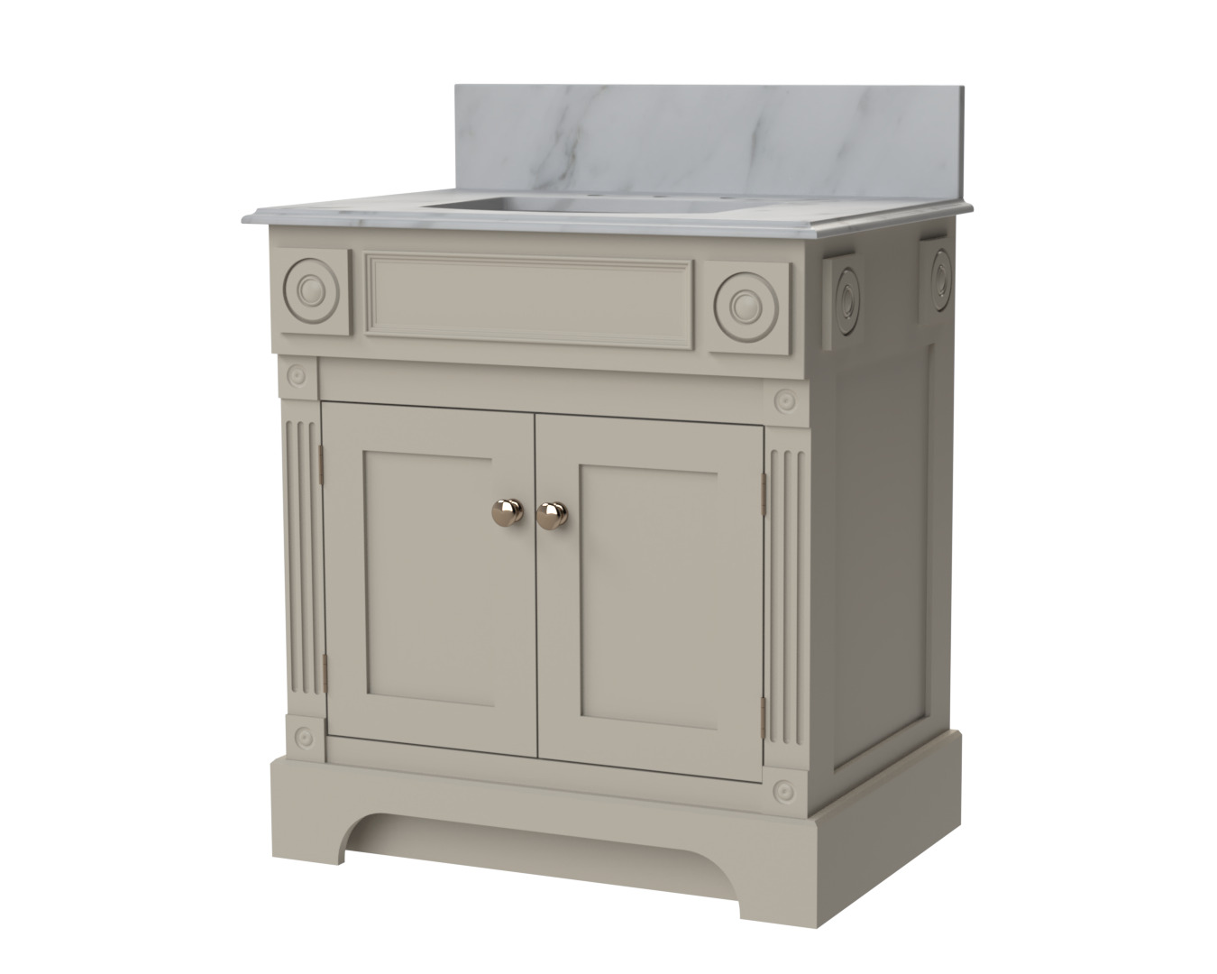 wooden basin vanity unit with marble top