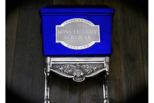 Luxury Bespoke toilet cistern. Finished in an electric Blue gloss. Be as creative as you want to be with Chadder & Co. 