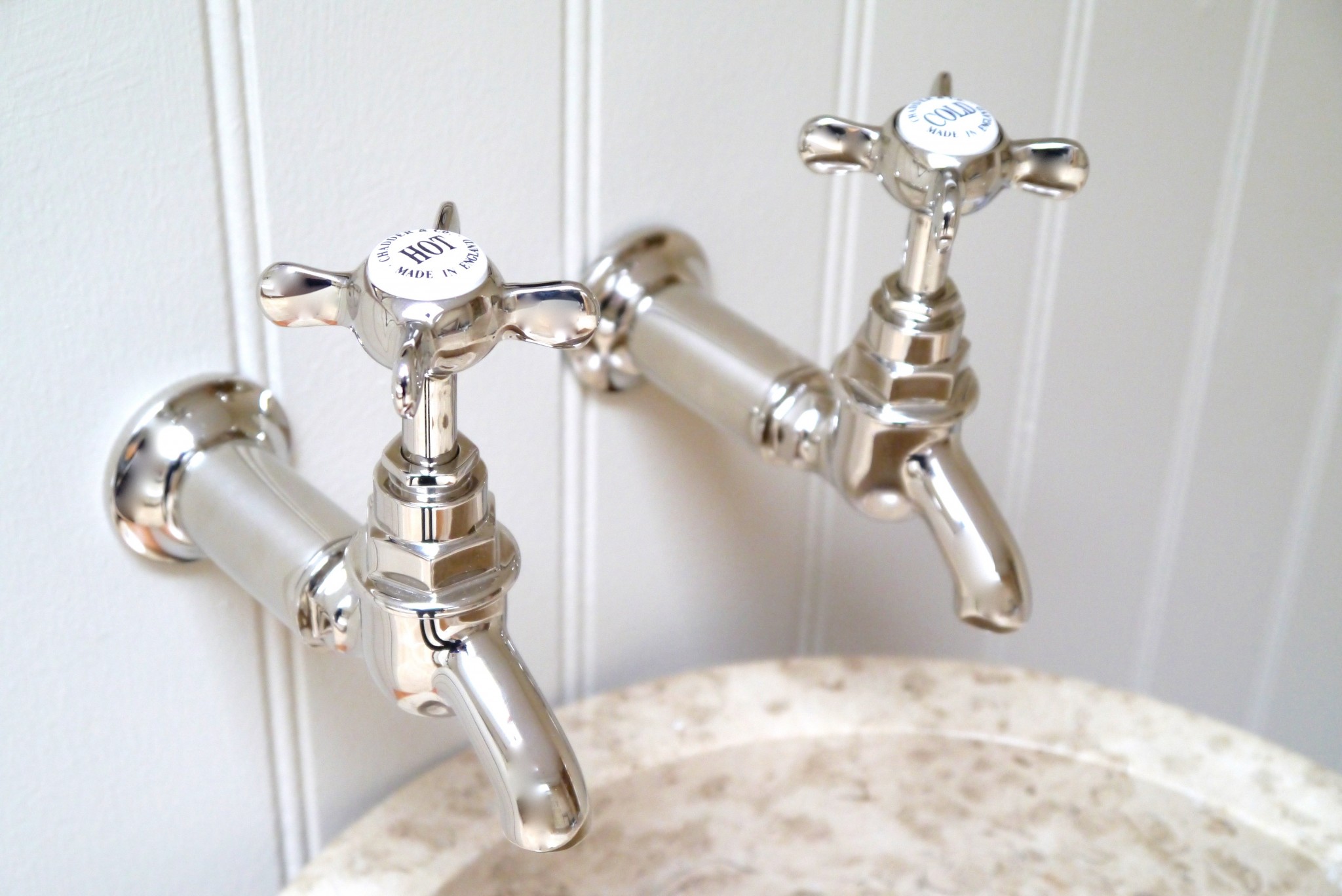 nickel plate finish kitchen bib taps faucets