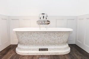 Churchill Bath with Mother of Pearl Mosaic Exterior
