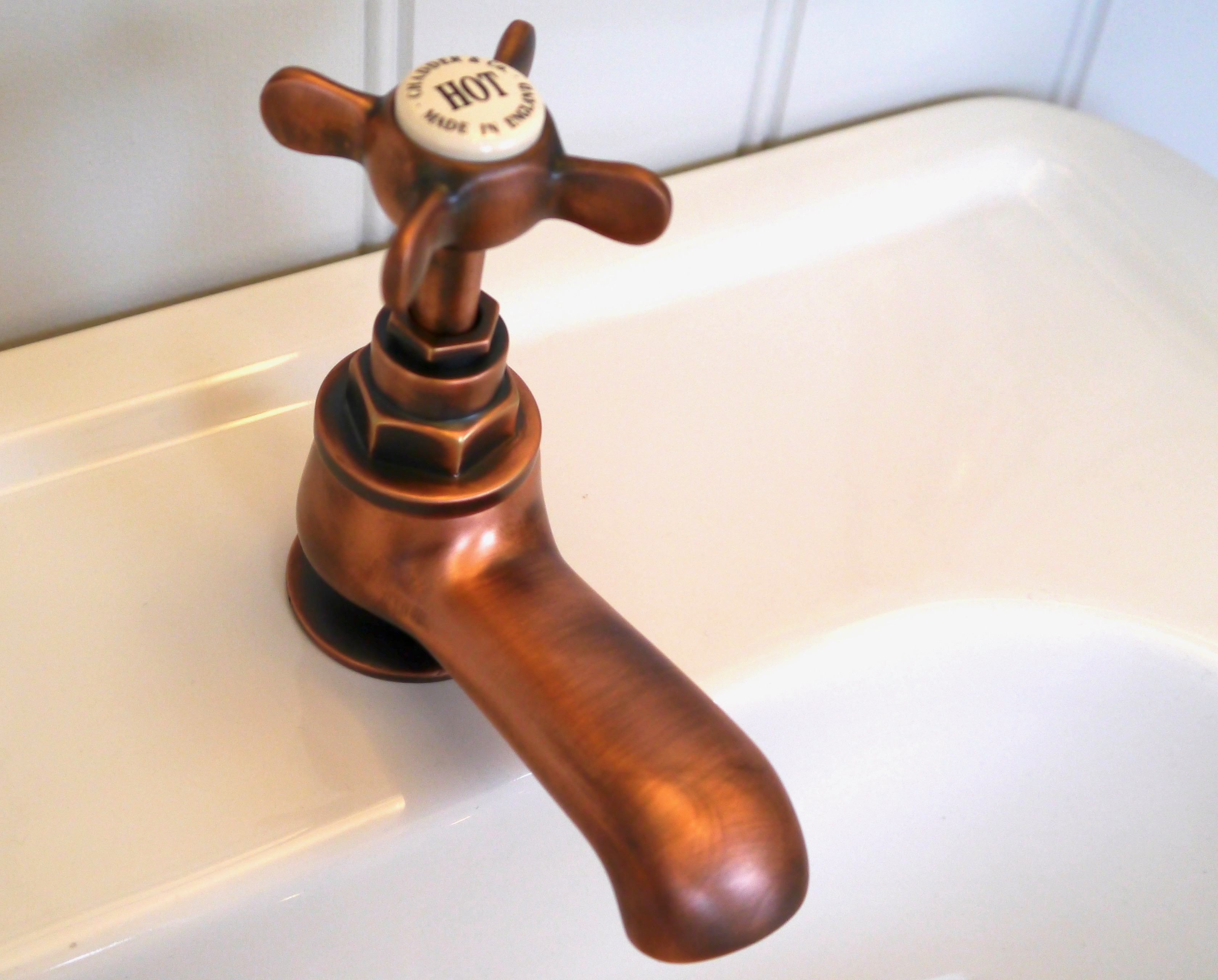 bath tap solid brass antique style french copper finish